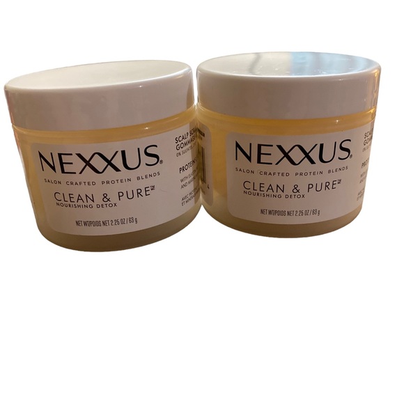 NEXXUS Clean & Pure Nourishing Detox Scalp Scrub Protein Fusion 2.25 oz 2 Tubs - Picture 1 of 5